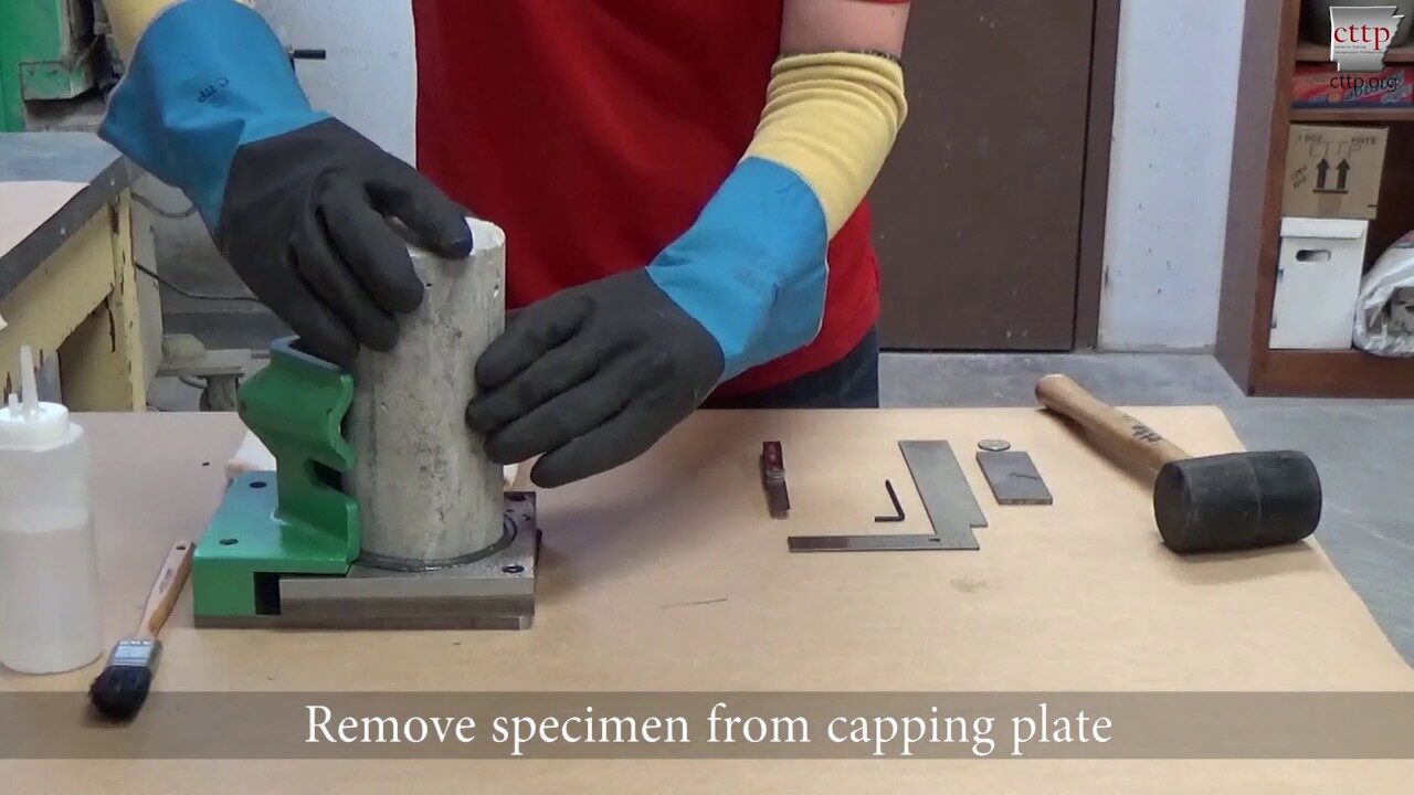 Bonded Capping of Concrete Test Cylinder