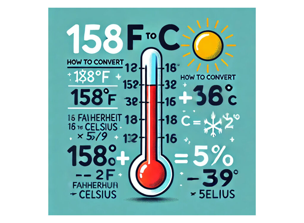 158 F to C: How to Convert 158 Fahrenheit to Celsius