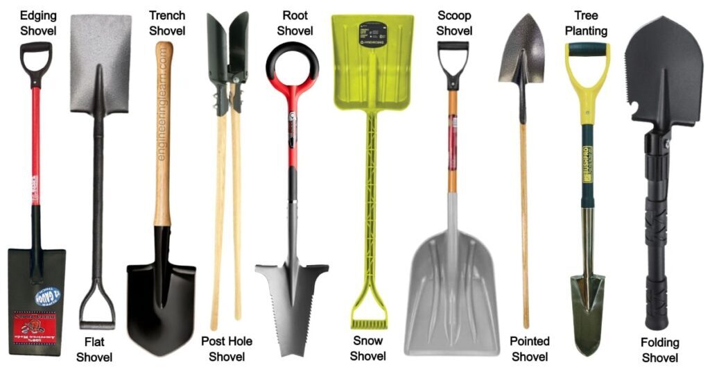 Different Shovel Types