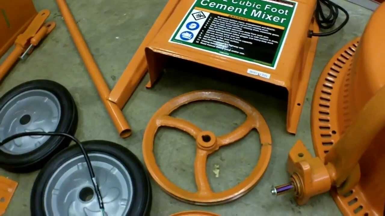 How to Assemble a Cement Mixer