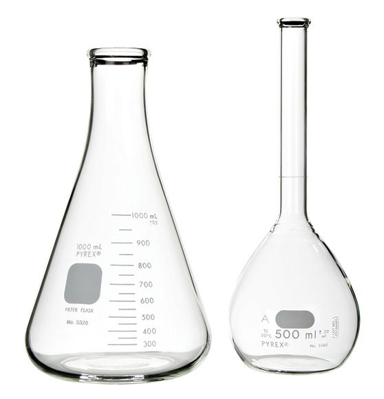 Erlenmeyer Flask and Volumetric Flask
