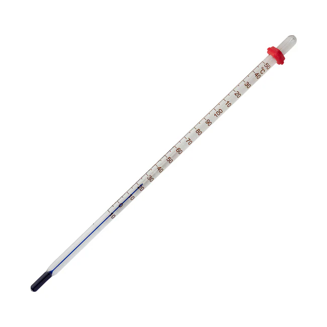 Spirit Filled Glass Thermometer