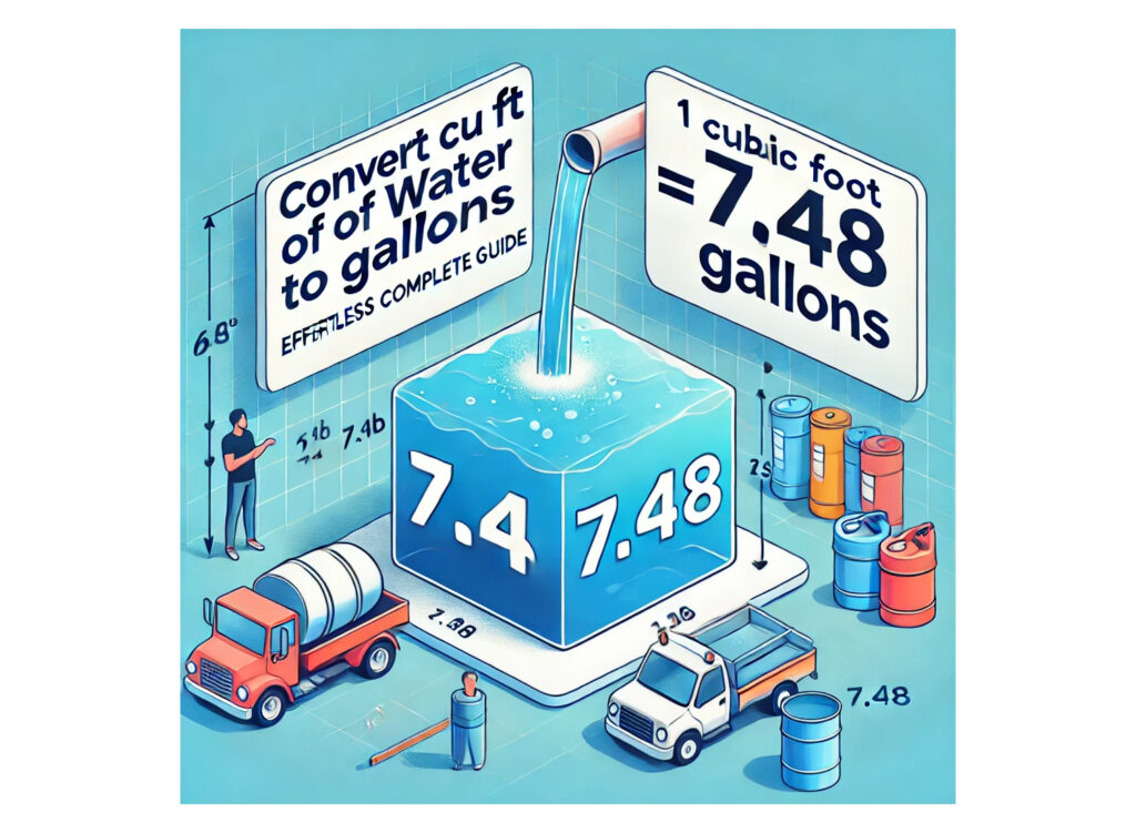 Convert Cu Ft of Water to Gallons [Effortless Complete Guide]