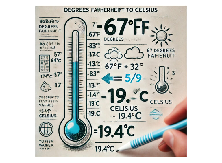 How to Convert 67 Fahrenheit to Celsius Easily