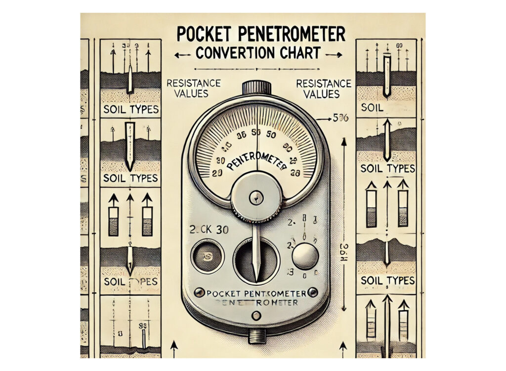 Pocket Penetrometer Conversion Chart: Soil Strength Analysis