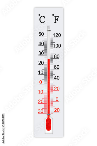 Thermometer With Both Fahrenheit and Celsius Scales