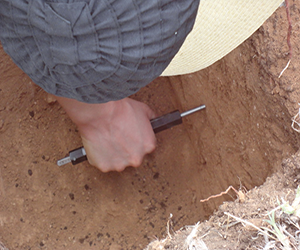 Soil Penetrometer in the Field