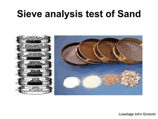 Sieve Analysis Test of Sand