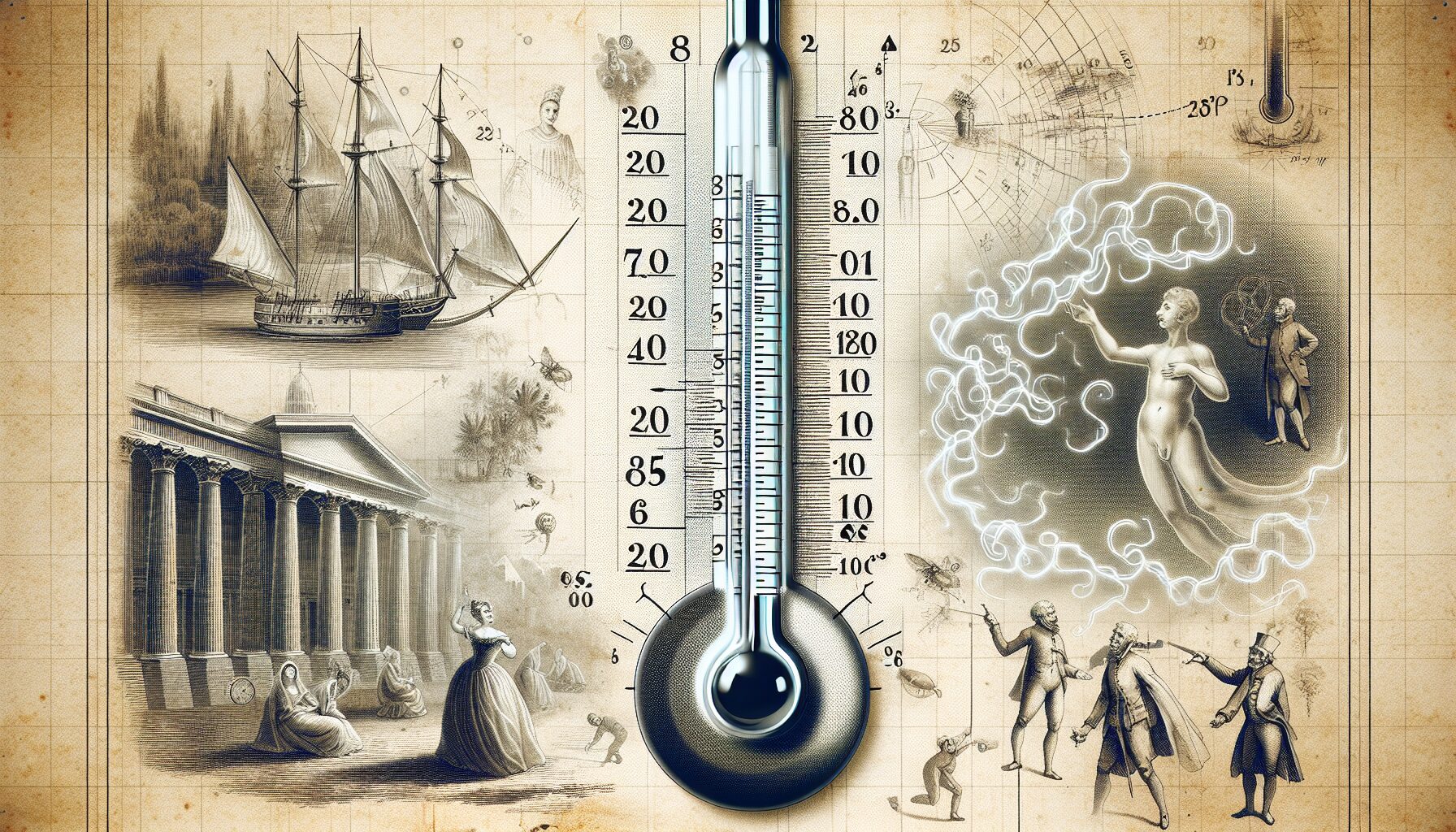 Illustration of historical Fahrenheit scale
