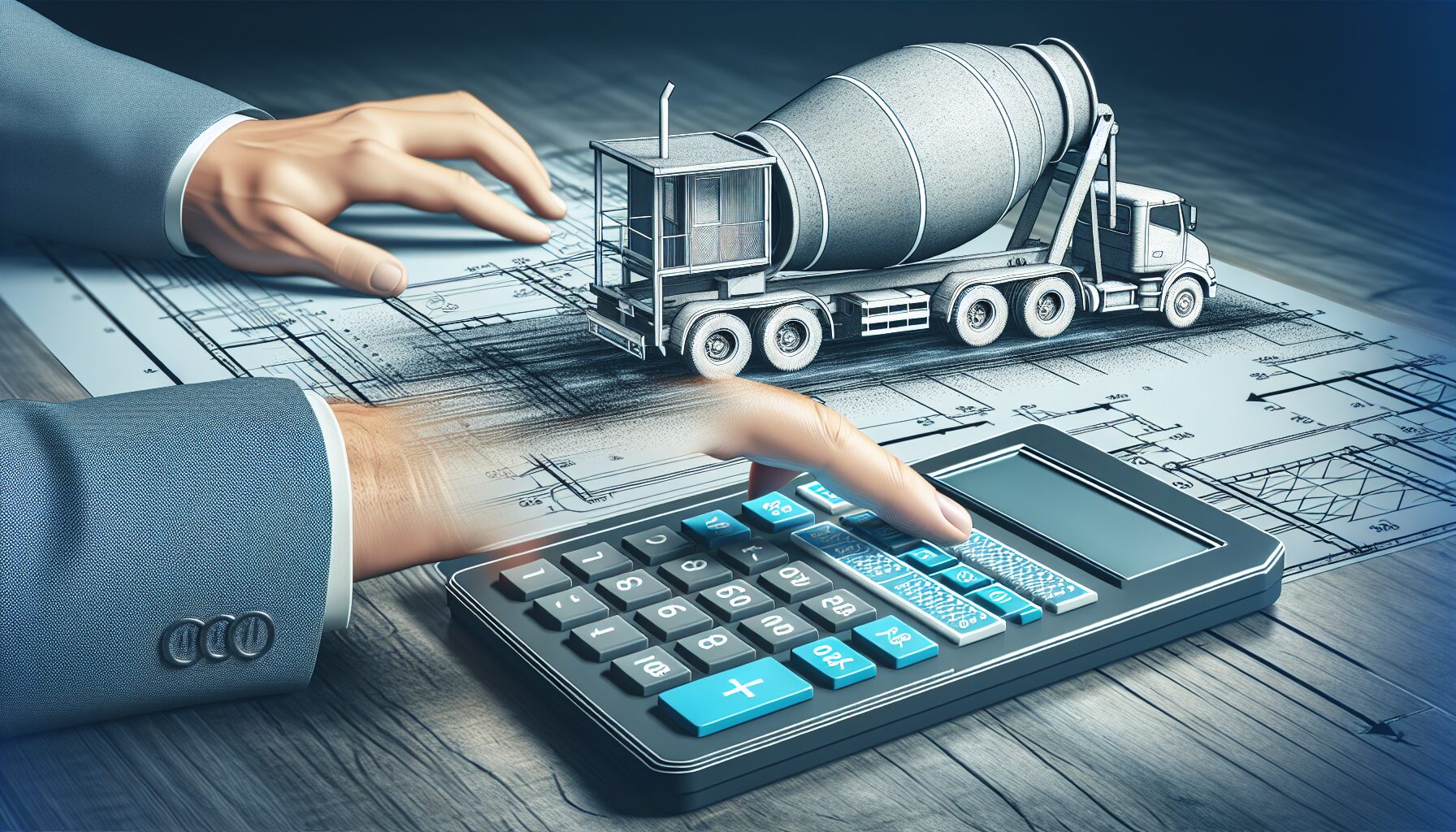 Illustration of using a concrete cost calculator