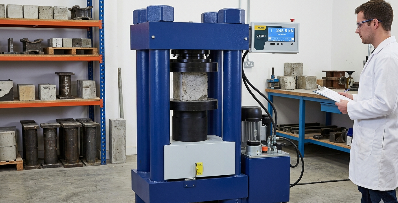 Compression Test In Concrete Compression Testing Machine: The Backbone of Concrete Strength Testing ...